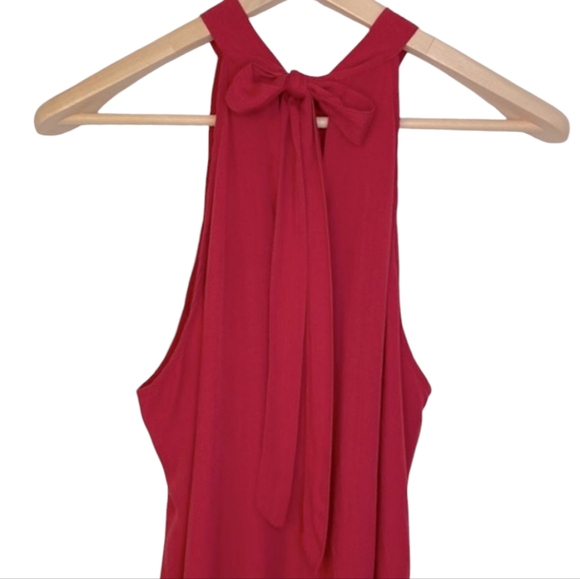 NWOT | SHEIN Tie Back Halterneck Shift Dress - Picture 5 of 8